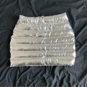 Reflective mini skirt